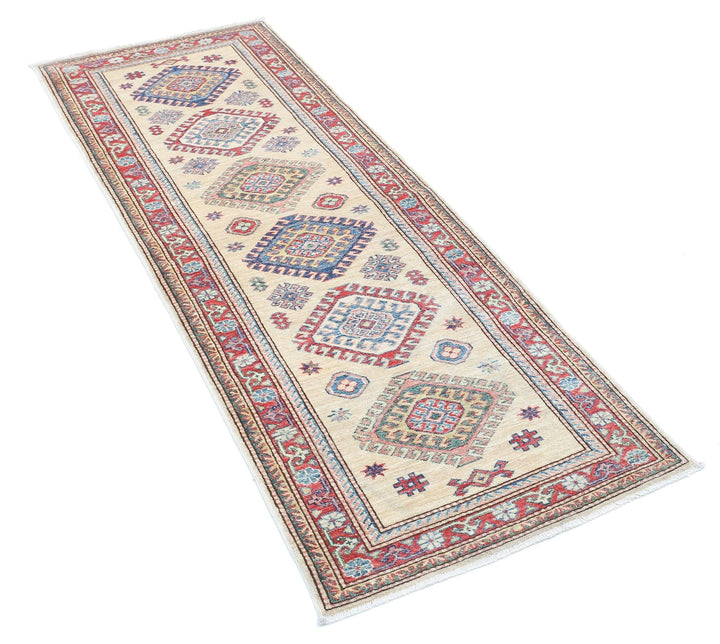 Afghan Royal Kazak Rug 2' 4" x 6' 3" Hand-Knotted | No. AT91111