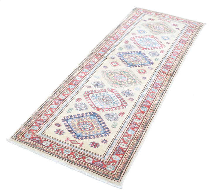 Afghan Royal Kazak Rug 2' 4" x 6' 3" Hand-Knotted | No. AT91111