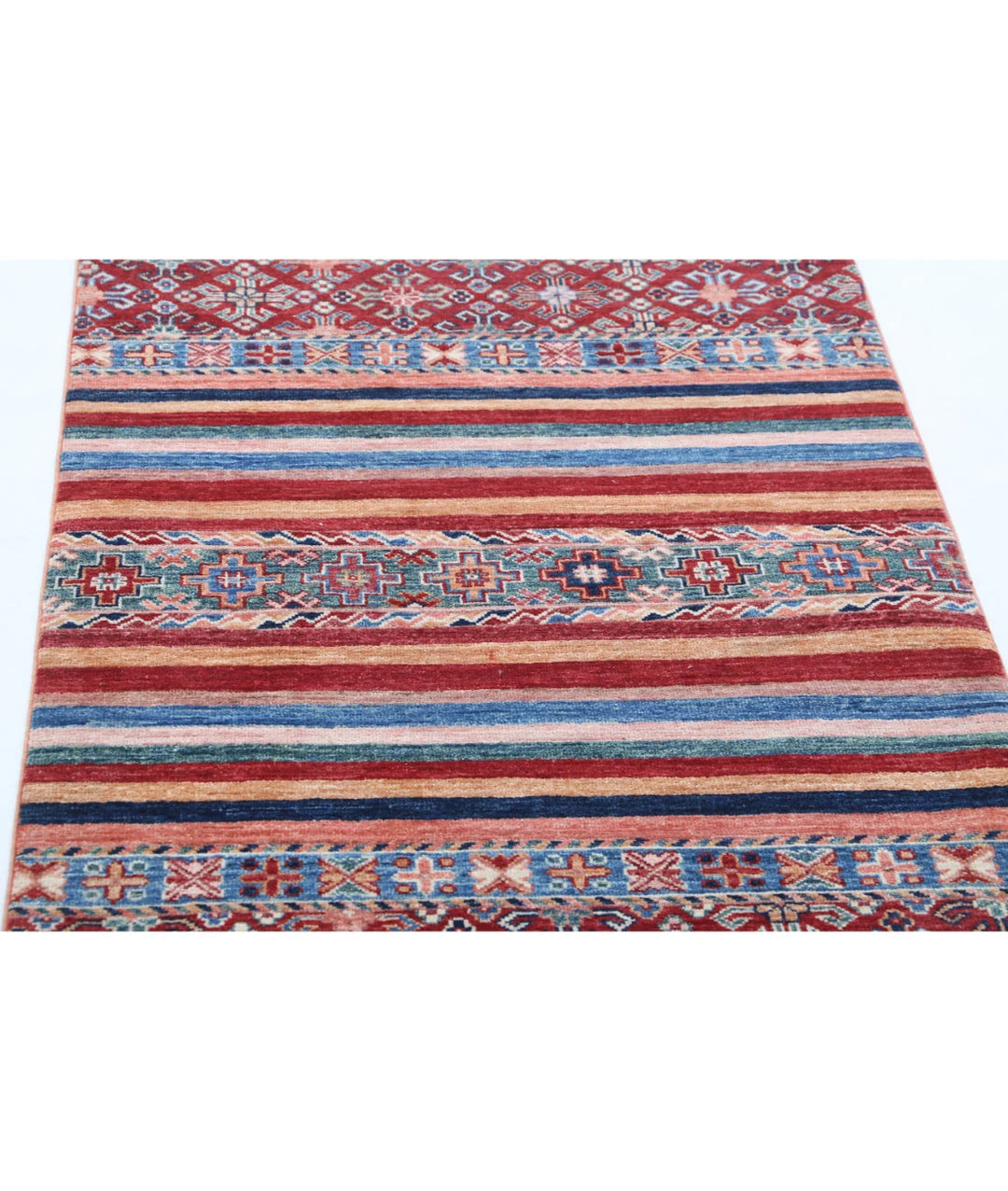 Afghan Khurjeen Rug 2' 9" x 4' 1" Hand-Knotted | No. AT91169