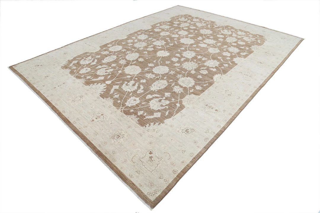 Afghan Serenity Rug 8' 8" x 11' 9" Hand-Knotted | No. AT91262
