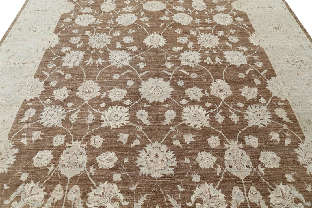 Afghan Serenity Rug 8' 8" x 11' 9" Hand-Knotted | No. AT91262