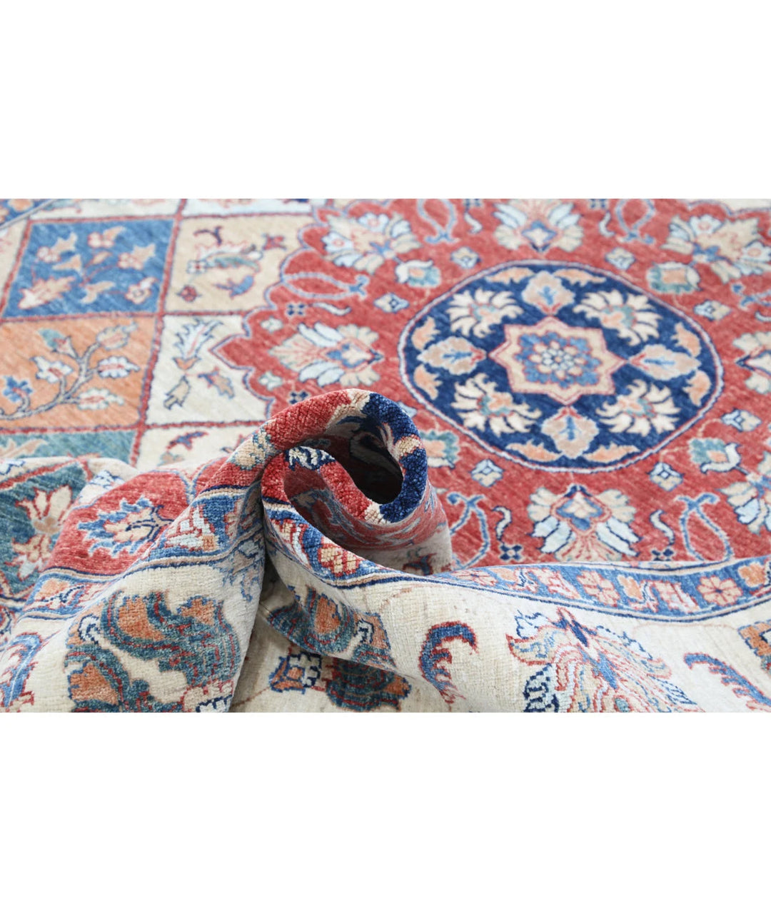 Afghan Ziegler Farhan Rug 6' 7" x 9' 3" Hand-Knotted | No. AT91386