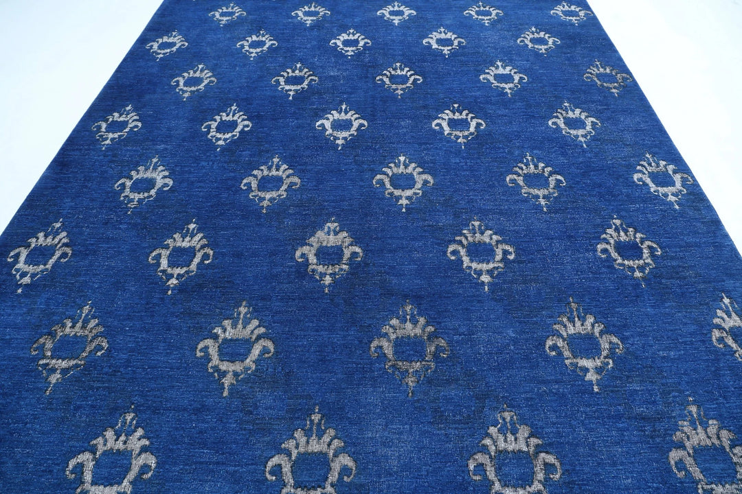Afghan Oriental Rug 8' 9" x 11' 5" Hand-Knotted | No. AT91446