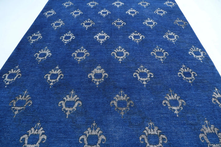 Afghan Oriental Rug 8' 9" x 11' 5" Hand-Knotted | No. AT91446