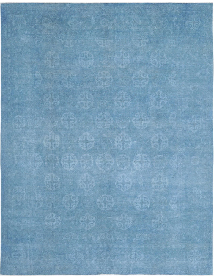 Afghan Overdye Rug 9' 10" x 12' 7" Hand-Knotted | No. AT91591