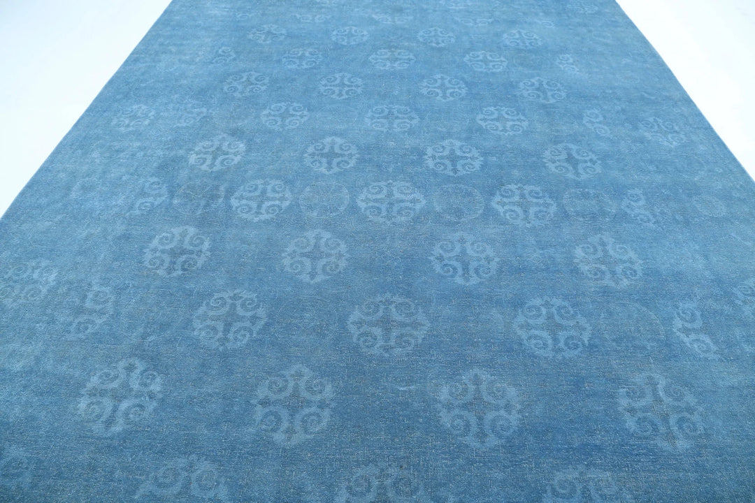 Afghan Overdye Rug 9' 10" x 12' 7" Hand-Knotted | No. AT91591