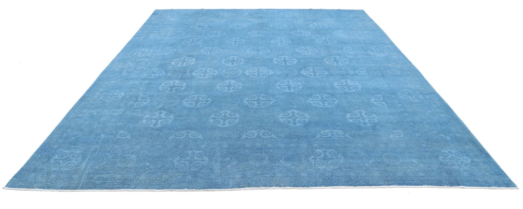 Afghan Overdye Rug 9' 10" x 12' 7" Hand-Knotted | No. AT91591