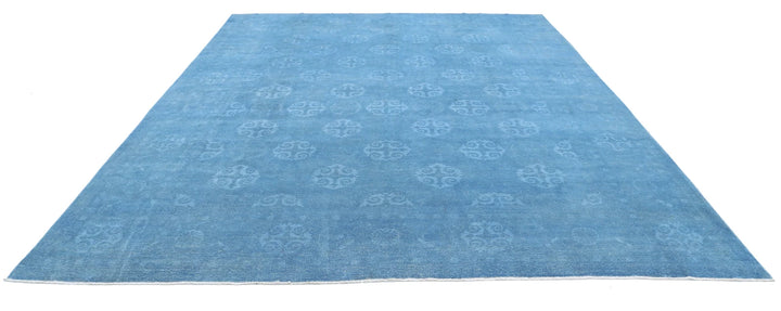 Afghan Overdye Rug 9' 10" x 12' 7" Hand-Knotted | No. AT91591