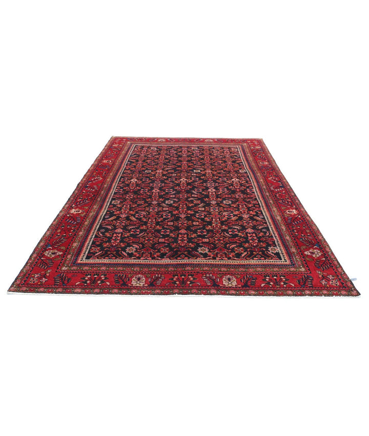 Persian Hamadan Rug 6' 11" x 9' 11" Hand-Knotted | No. AT91693