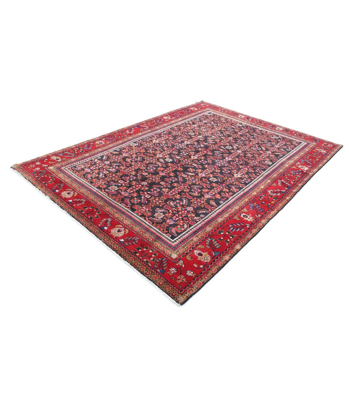 Persian Hamadan Rug 6' 11" x 9' 11" Hand-Knotted | No. AT91693
