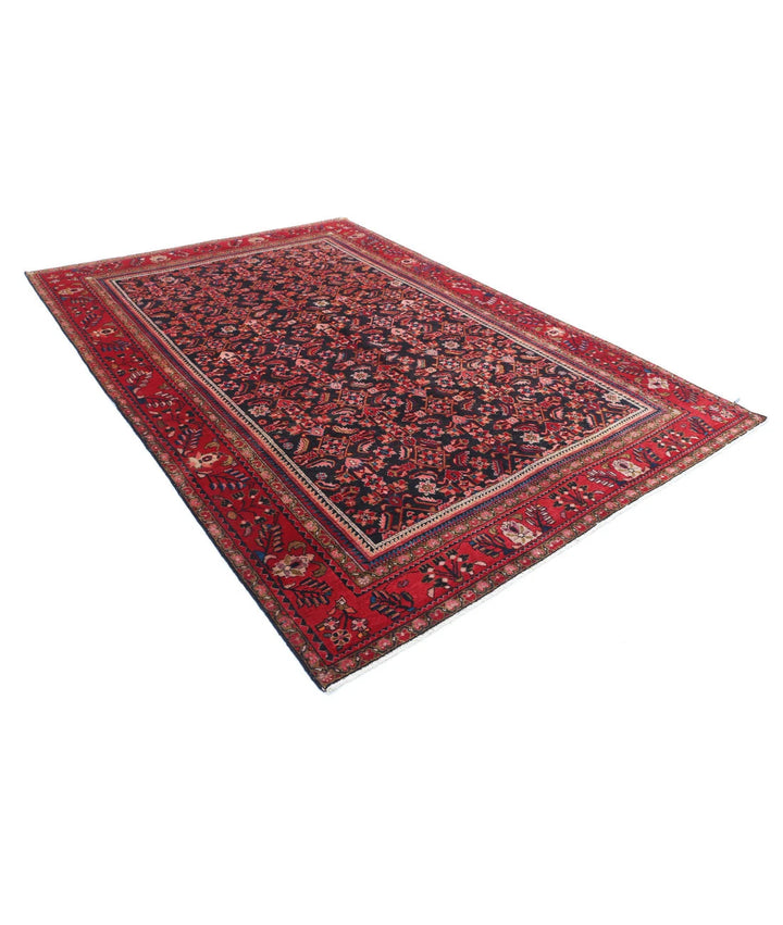 Persian Hamadan Rug 6' 11" x 9' 11" Hand-Knotted | No. AT91693
