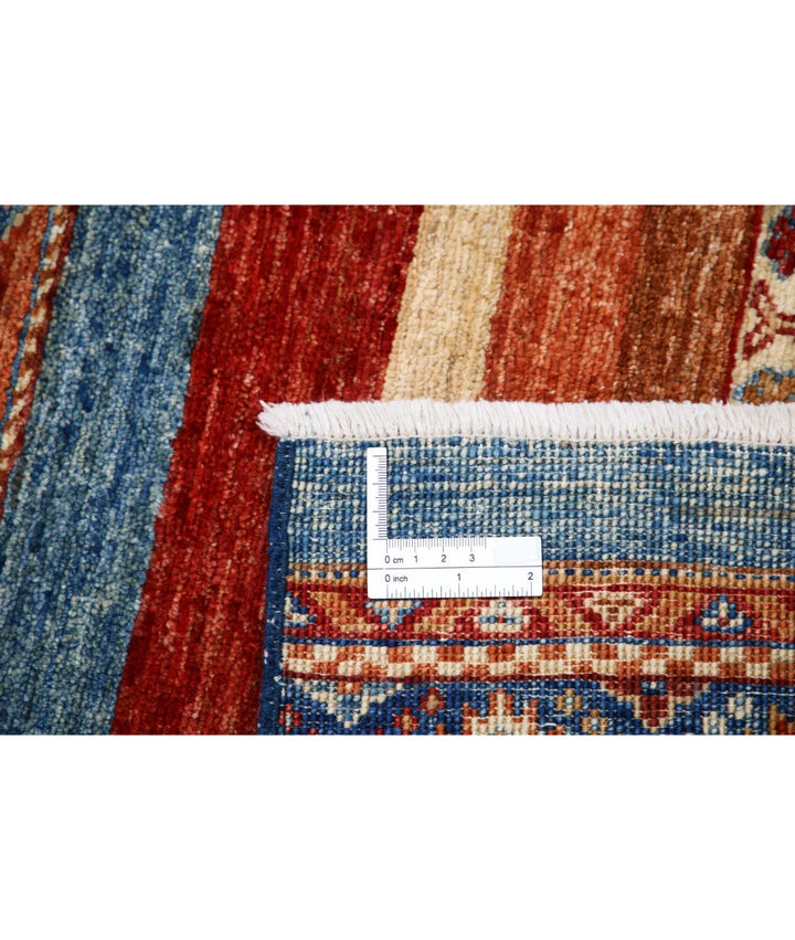 Afghan Khurjeen Rug 6' 7" x 10' 0" Hand-Knotted | No. AT91725