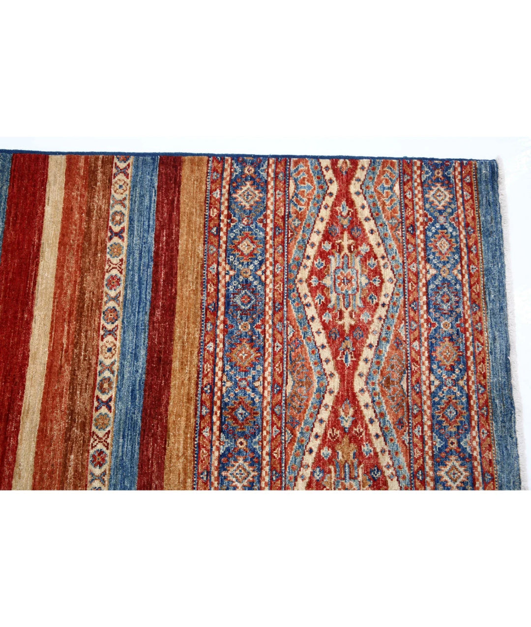 Afghan Khurjeen Rug 6' 7" x 10' 0" Hand-Knotted | No. AT91725