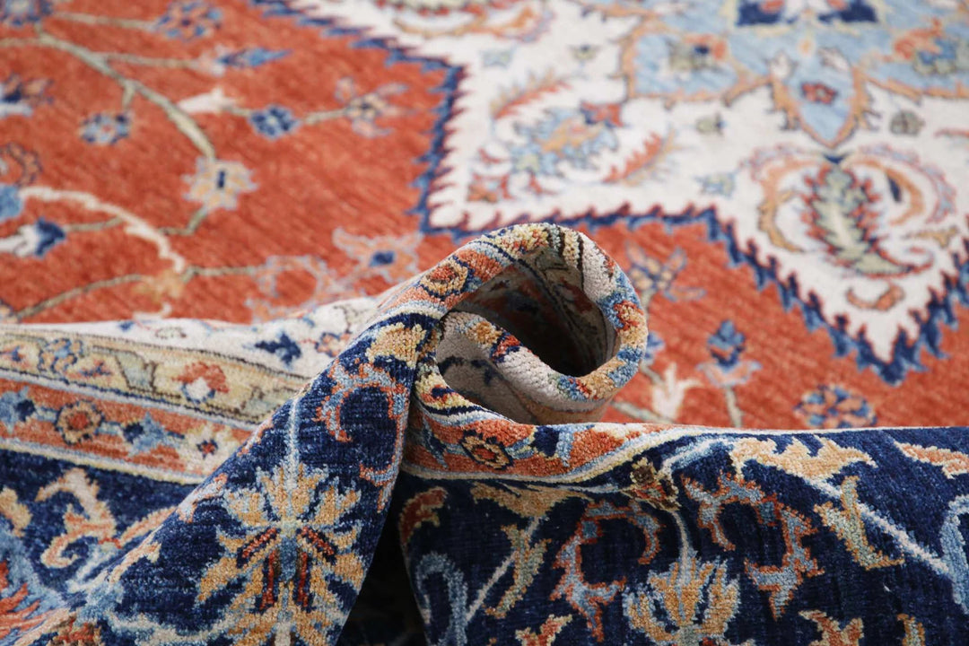 Afghan Humna Rug 8' 11" x 11' 8" Hand-Knotted | No. AT91777