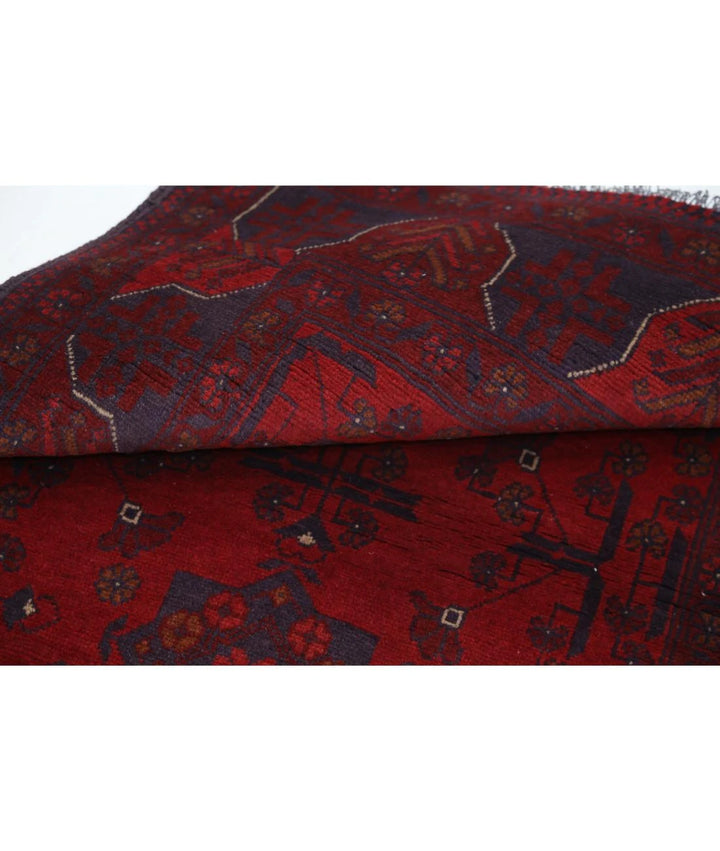 Afghan Khal Muhammadi Rug 3' 4" x 4' 9" Hand-Knotted | No. AT91893