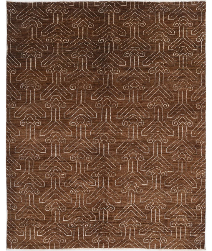 Afghan Modcar Rug 6' 3" x 7' 9" Hand-Knotted | No. AT91927