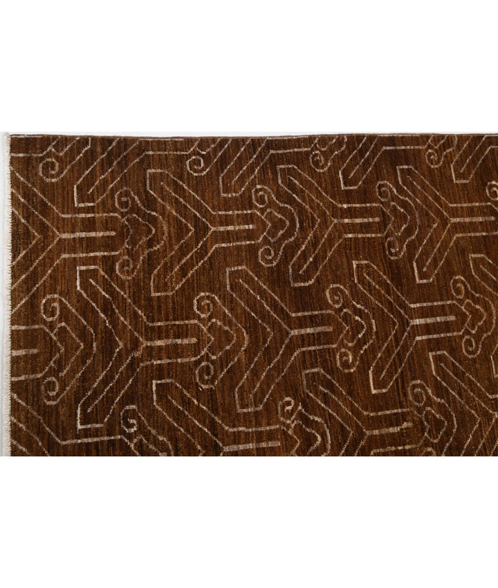 Afghan Modcar Rug 6' 3" x 7' 9" Hand-Knotted | No. AT91927