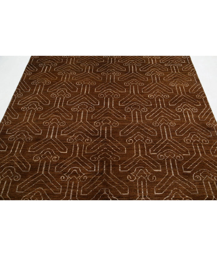 Afghan Modcar Rug 6' 3" x 7' 9" Hand-Knotted | No. AT91927