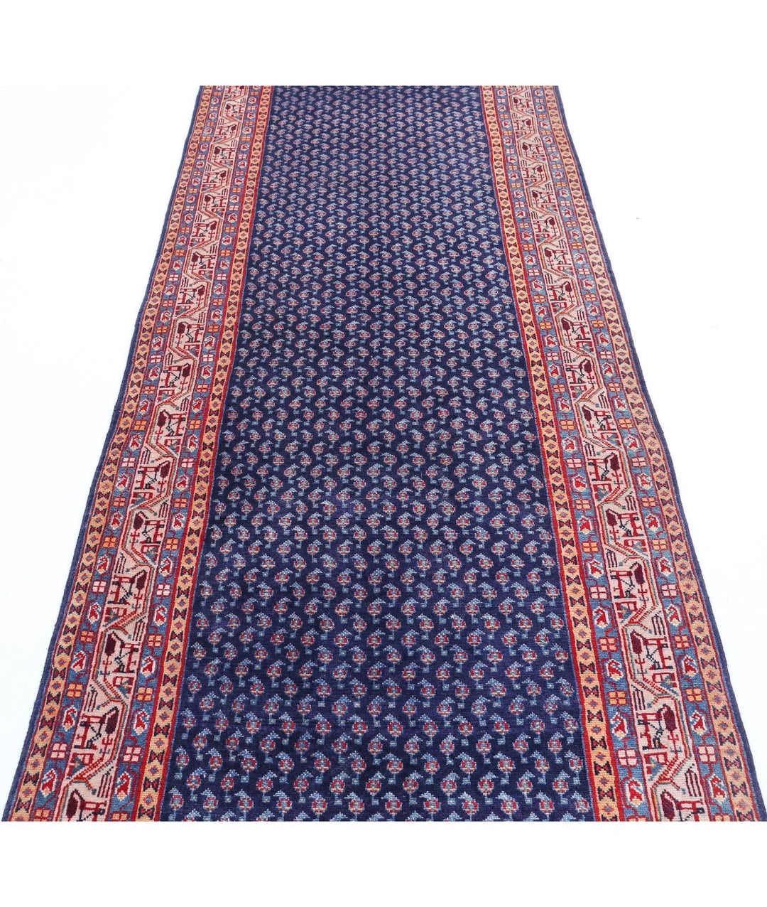 Persian Mir Saraband Runner 3' 5" x 10' 2" Hand-Knotted | No. AT91958
