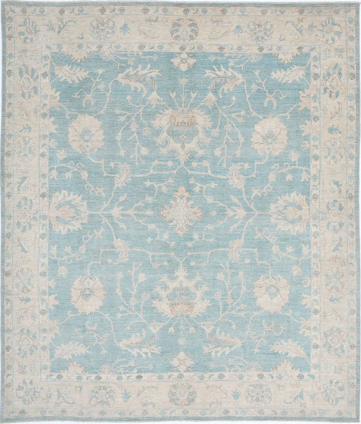 Afghan Oushak Rug 7' 11" x 9' 5" Hand-Knotted | No. AT92000