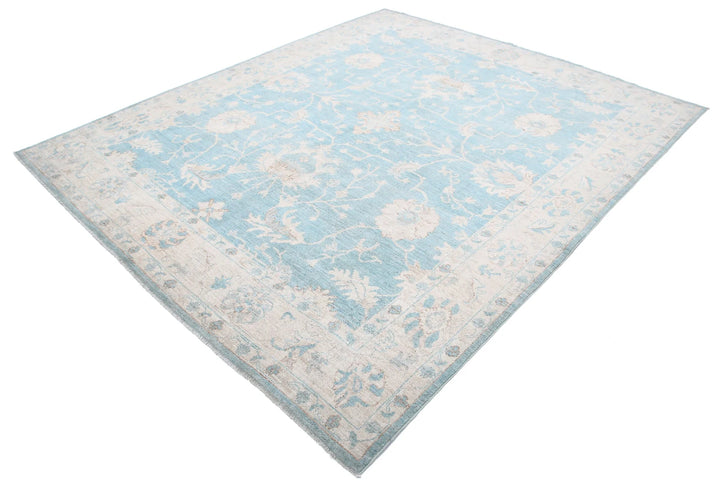 Afghan Oushak Rug 7' 11" x 9' 5" Hand-Knotted | No. AT92000