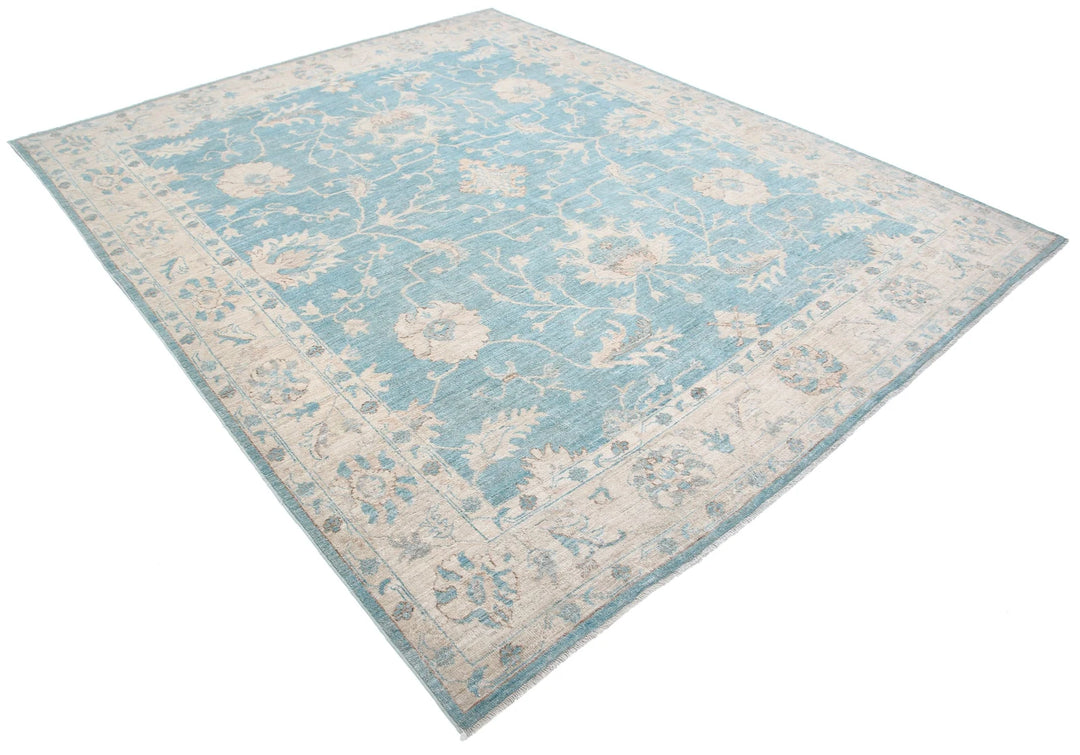 Afghan Oushak Rug 7' 11" x 9' 5" Hand-Knotted | No. AT92000