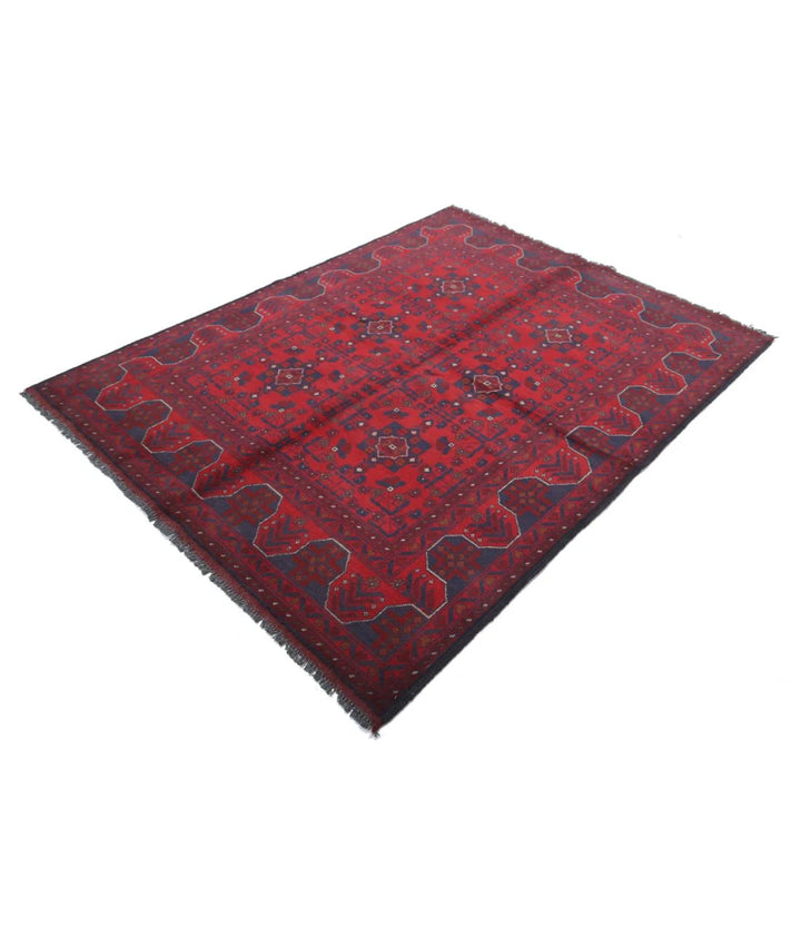 Afghan Khal Muhammadi Rug 4' 10" x 6' 4" Hand-Knotted | No. AT92007