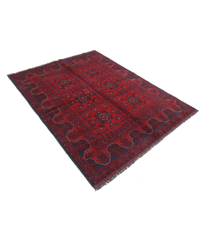 Afghan Khal Muhammadi Rug 4' 10" x 6' 4" Hand-Knotted | No. AT92007