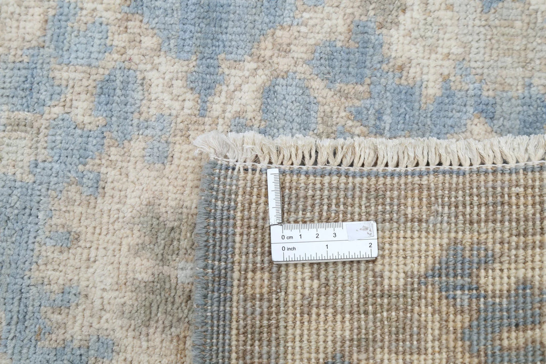 Blue Afghan Ziegler Rug 3' 11" x 5' 10" Hand-Knotted | No. AT92034