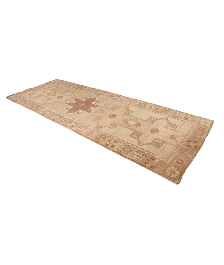 Turkish Vintage Rug 4' 2" x 11' 9" Hand-Knotted | No. AT92036