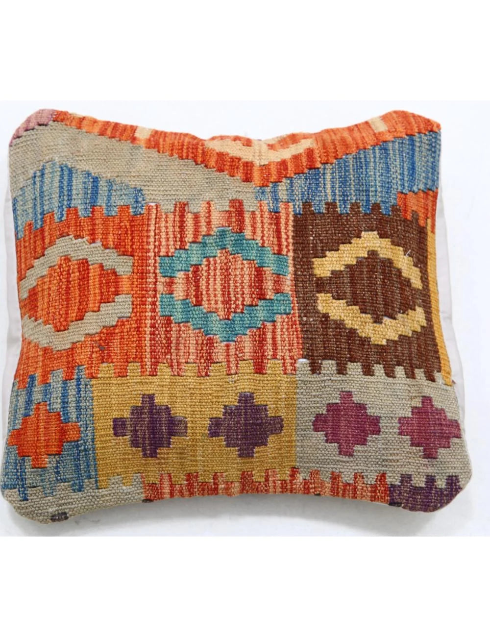 Multicolor Afghan Tribal Rug Flat-weave | No. AT92095