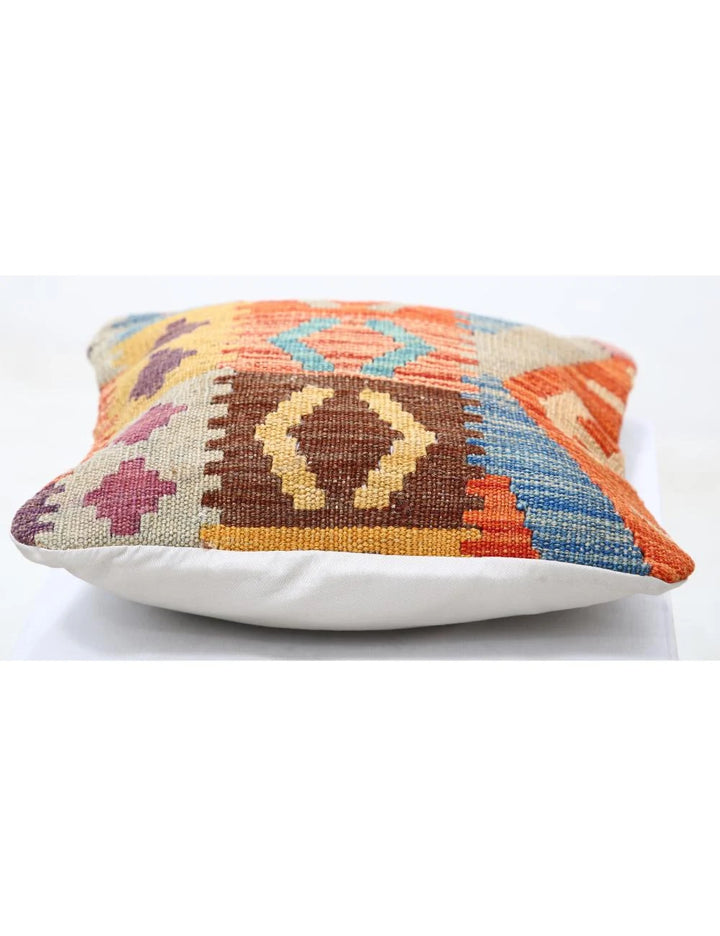 Multicolor Afghan Tribal Rug Flat-weave | No. AT92095