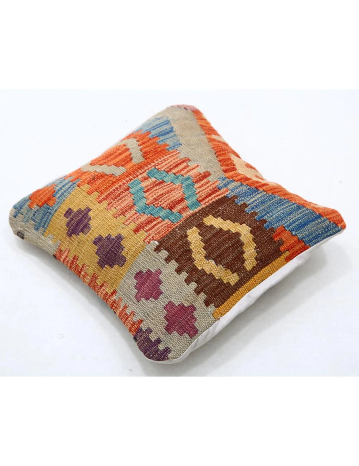 Multicolor Afghan Tribal Rug Flat-weave | No. AT92095
