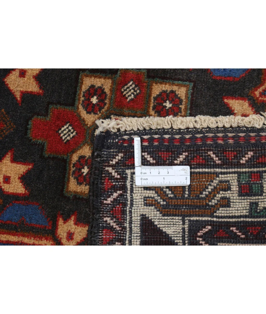 Red Afghan Tribal Rug 3' 0" x 4' 9" Hand-Knotted | No. AT92184