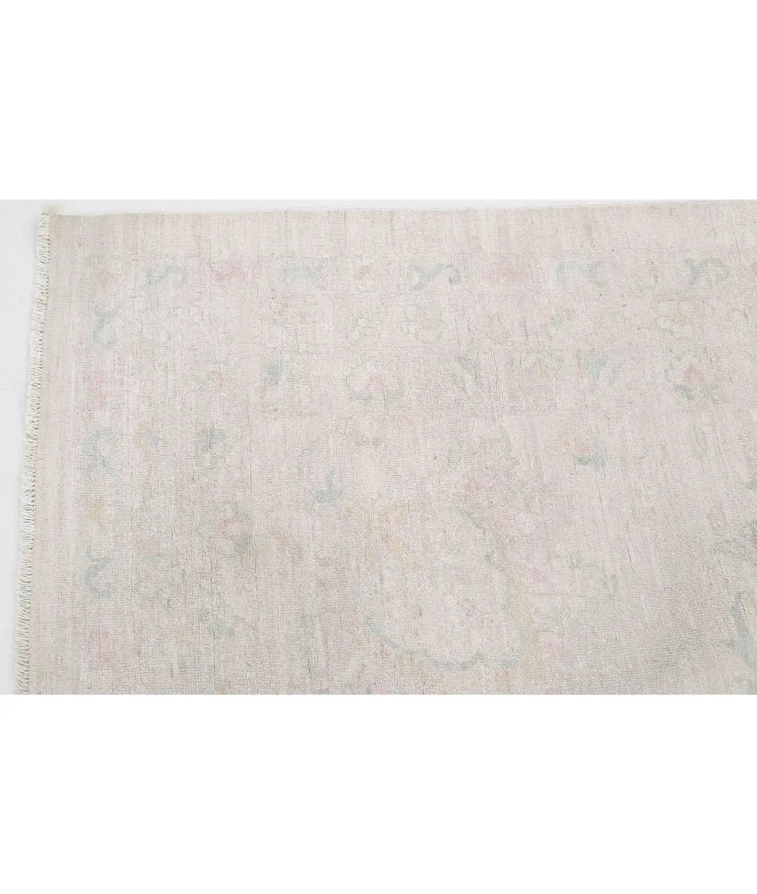 Ivory Afghan Serenity Rug 19' 4" x 25' 6" Hand-Knotted | No. AT92281