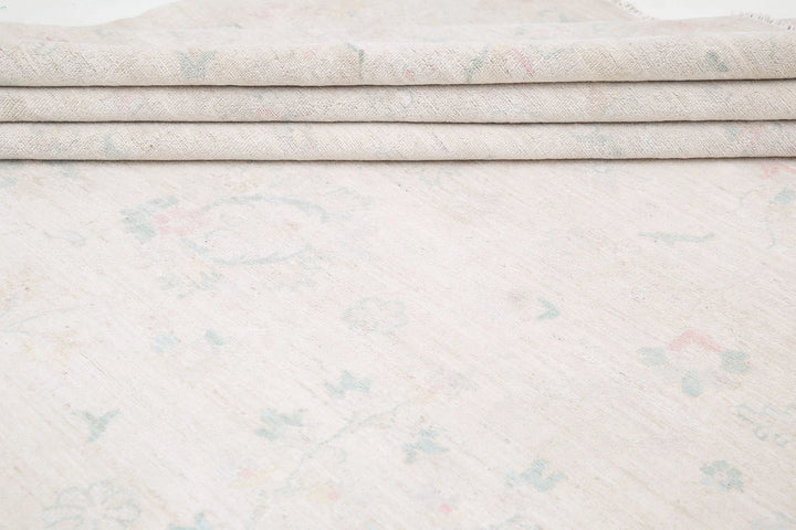 Ivory Afghan Serenity Rug 19' 4" x 25' 6" Hand-Knotted | No. AT92281