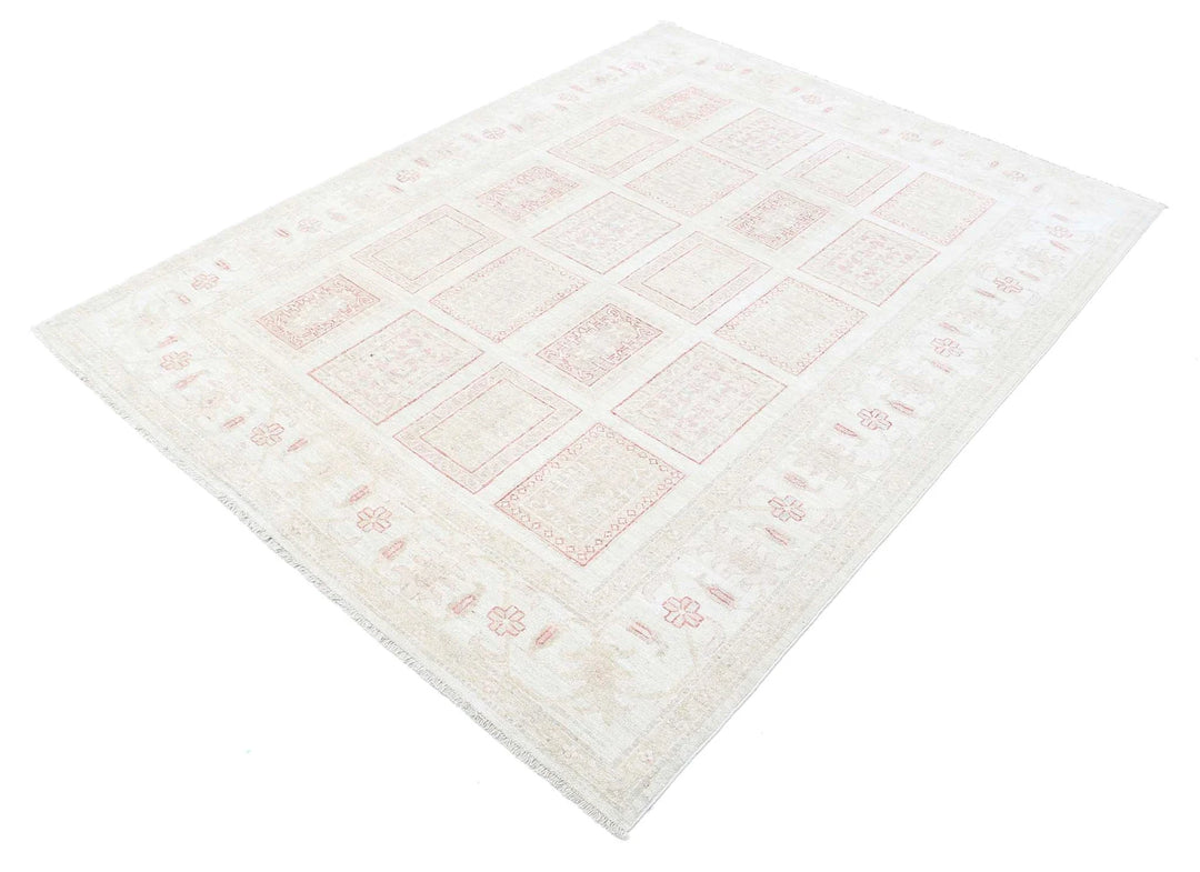 Afghan Serenity Rug 5' 6" x 7' 1" Hand-Knotted | No. AT92317