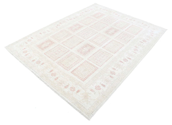Afghan Serenity Rug 5' 6" x 7' 1" Hand-Knotted | No. AT92317