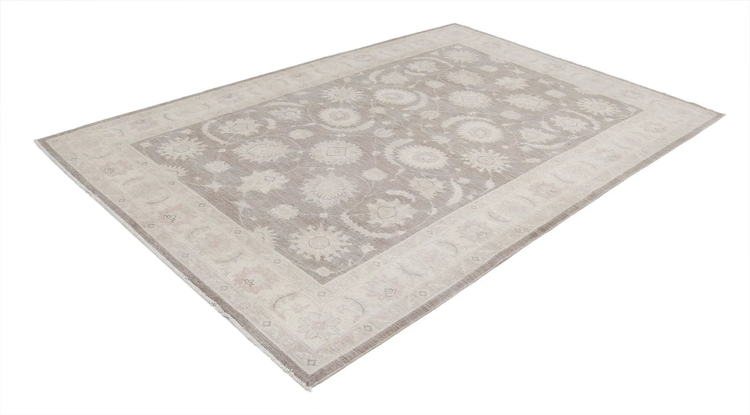 Afghan Serenity Rug 6' 3" x 9' 3" Hand-Knotted | No. AT92385