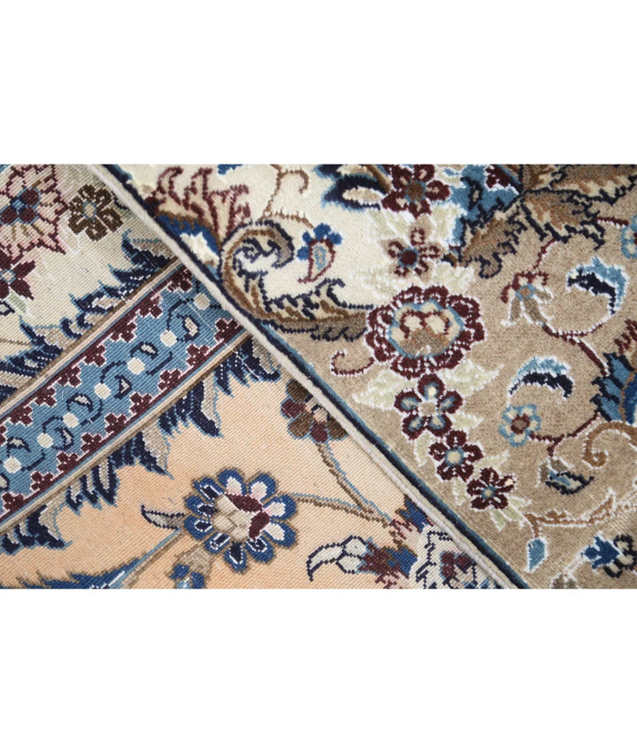 Peach Iranian Nain Rug 3' 7" x 5' 2" Hand-Knotted | No. AT92390