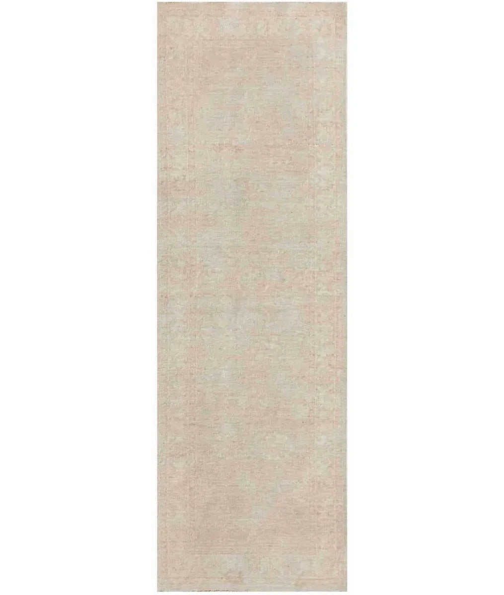 Teal Afghan Serenity Rug 2' 7" x 7' 10" Hand-Knotted | No. AT92445