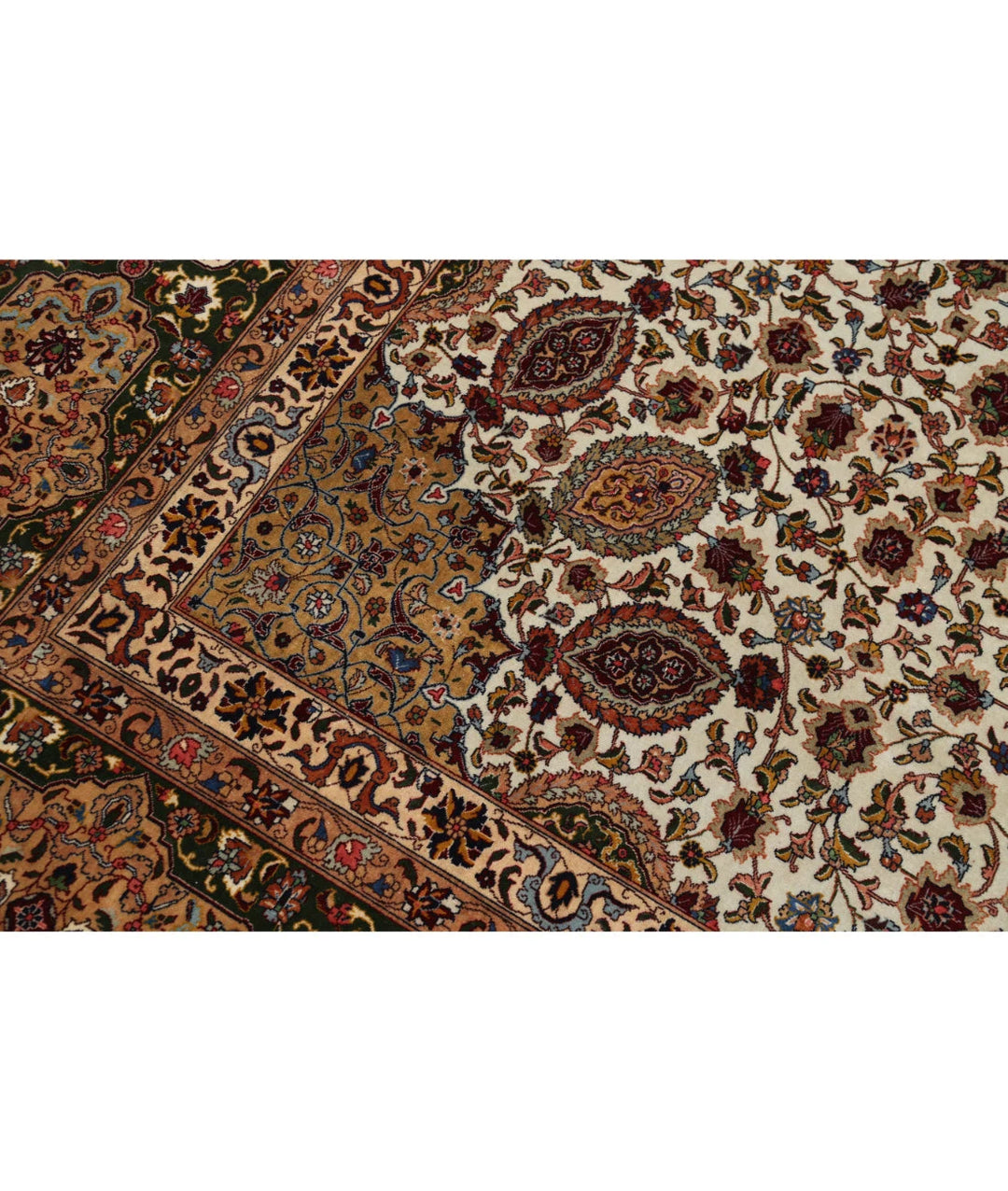 Persian Tabriz Sheikh Safi Rug 11' 1" x 16' 0" Hand-Knotted | No. AT92492