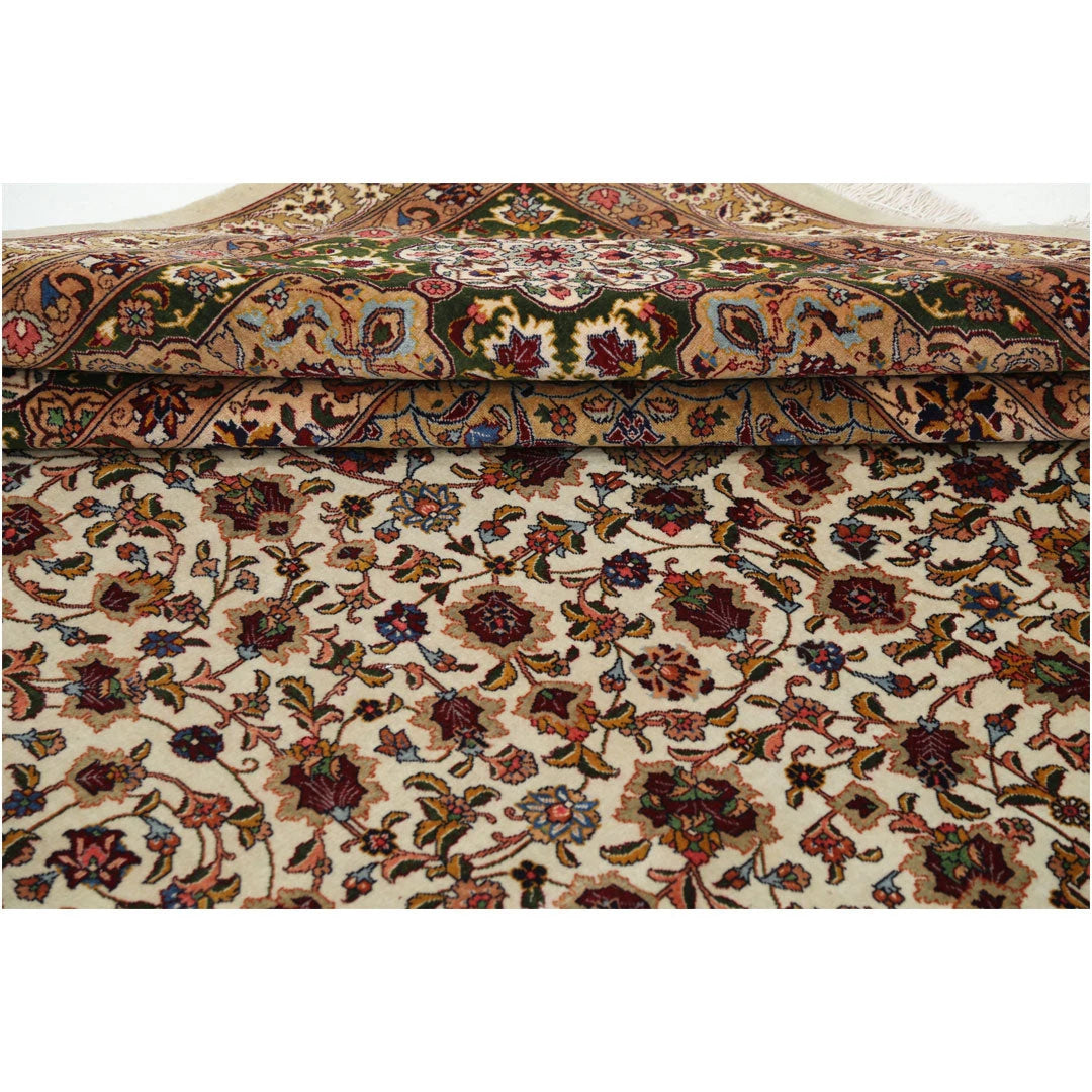 Persian Tabriz Sheikh Safi Rug 11' 1" x 16' 0" Hand-Knotted | No. AT92492
