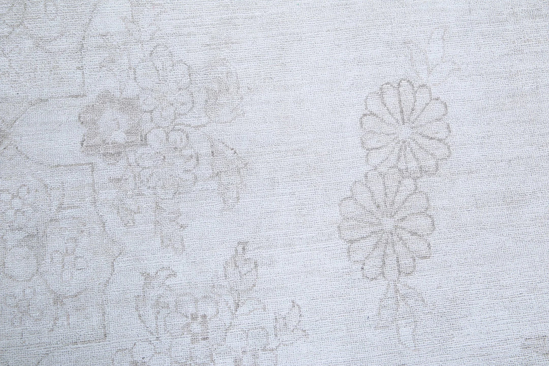 Ivory Afghan Serenity Rug 7' 10" x 10' 1" Hand-Knotted | No. AT92551