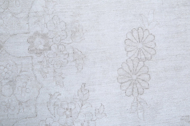 Ivory Afghan Serenity Rug 7' 10" x 10' 1" Hand-Knotted | No. AT92551