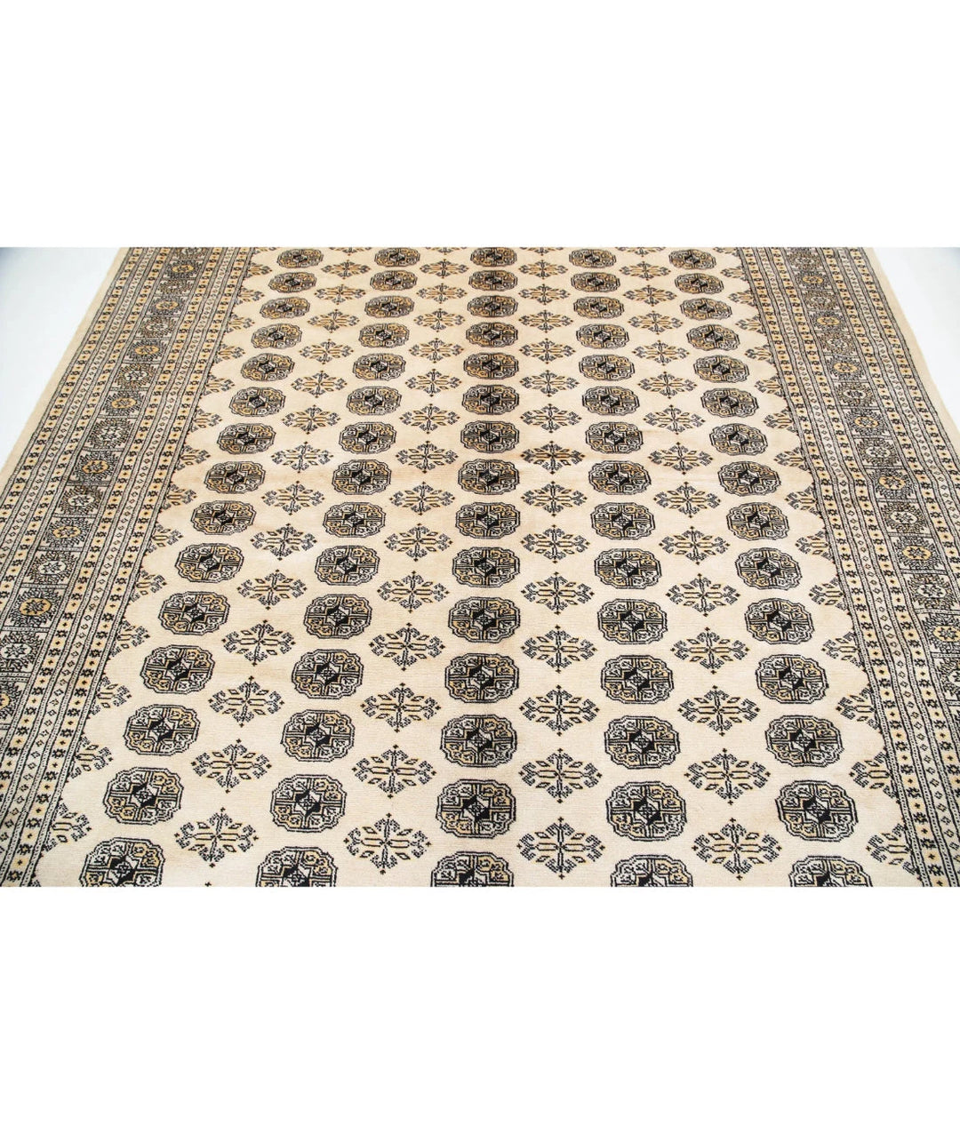 Pakistani Bokhara Rug 8' 0" x 9' 6" Hand-Knotted | No. AT92612