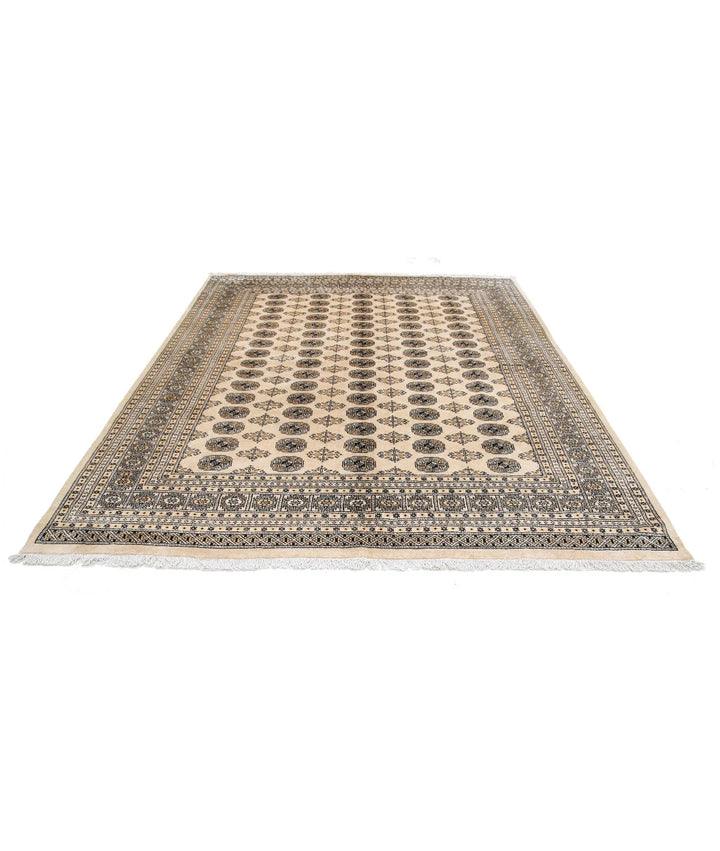 Pakistani Bokhara Rug 8' 0" x 9' 6" Hand-Knotted | No. AT92612