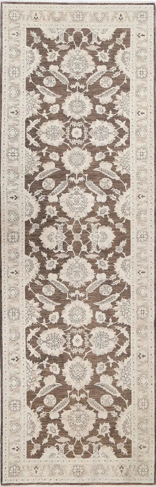 Afghan Serenity Runner Rug 3' 11" x 12' 5" Hand-Knotted | No. AT92684