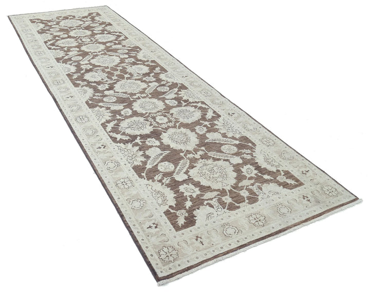Afghan Serenity Runner Rug 3' 11" x 12' 5" Hand-Knotted | No. AT92684