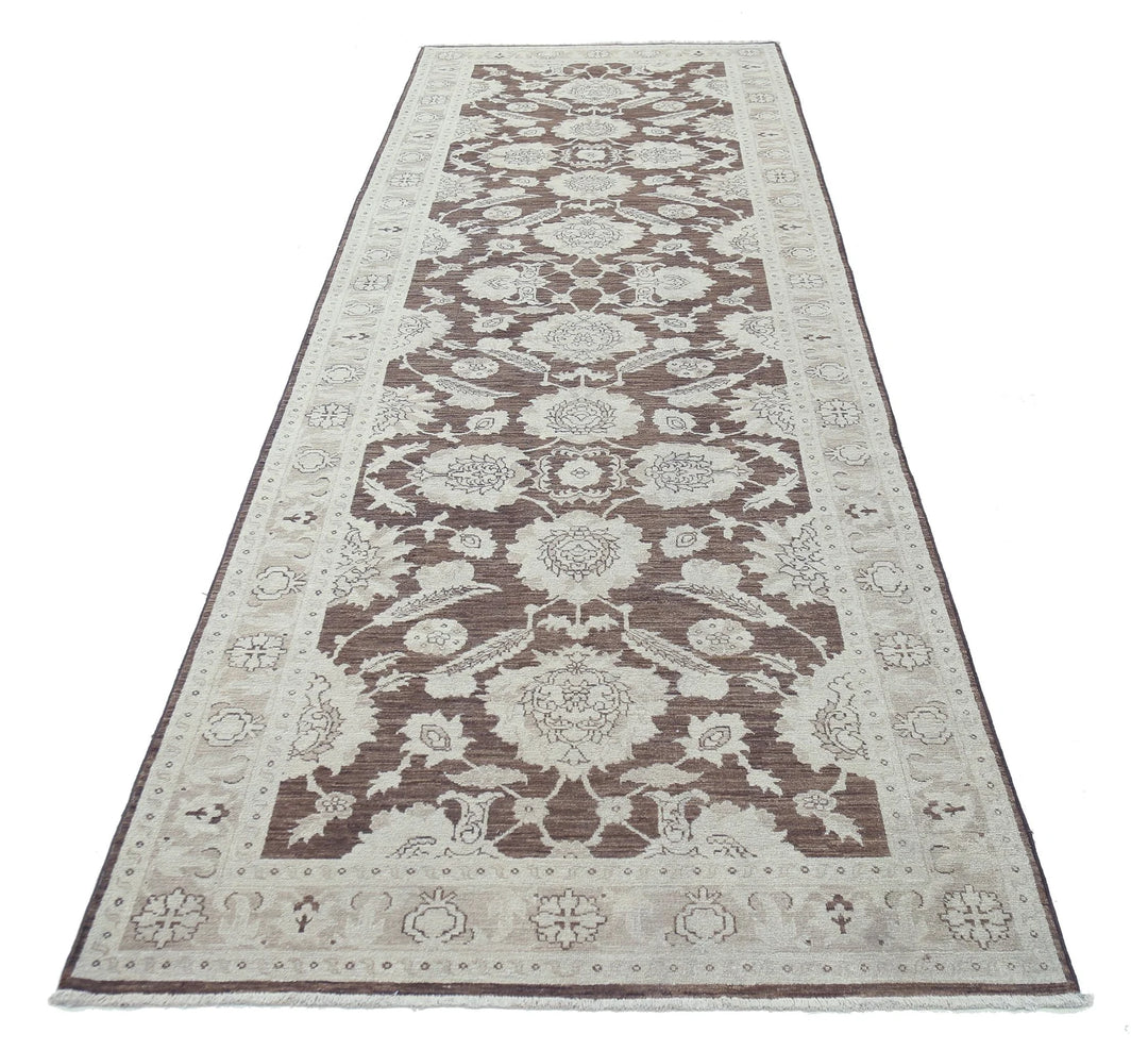 Afghan Serenity Runner Rug 3' 11" x 12' 5" Hand-Knotted | No. AT92684